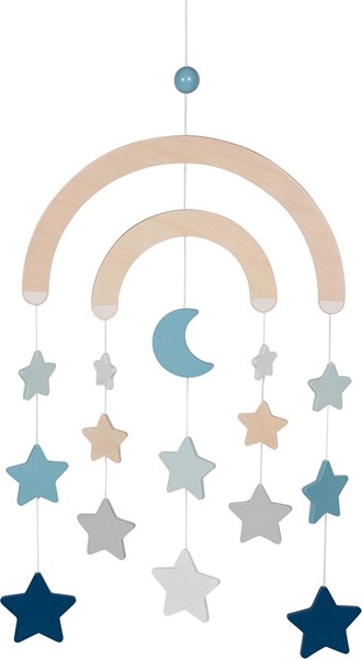 Slika od Drveni mobil za krevetić Zvijezde Plave