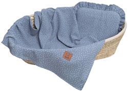 Slika od Infantilo Muslin ljetni set DOTS Blue- jastuk i prekrivač