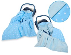 Slika od Dvostrana deka - plava s bijelim zvijezdicama